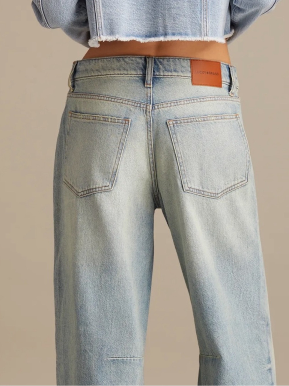 Lucky Brand Barrel Wide Leg Jeans - Picture 2 of 9